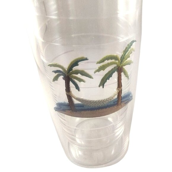 Tervis Double-Wall Insulated Clear Tumblers W/Seahorse/Palm Tree Designs-16 oz - Picture 10 of 13